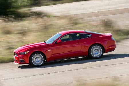 Ford Mustang 5.0 V8, Seitenansicht