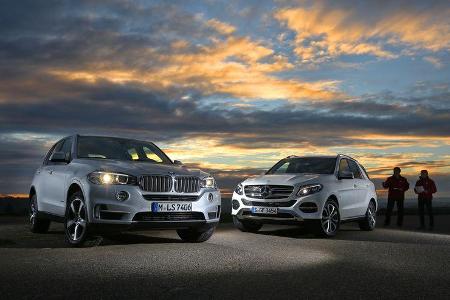 BMW X5 xDrive 40e, Mercedes GLE 500 e 4Matic BMW X5 xDrive 40e, Mercedes GLE 500 e 4Matic