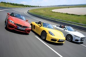 Audi TTS, BMW Z4, Porsche 718 Boxster Vergleichstest