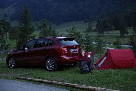 ams 1914, BMW 2er Active Tourer, Camping