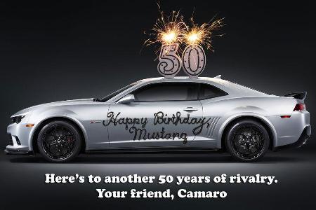 Chevrolet Camaro - Ford Gratulation - Muscle Car - Pony Car