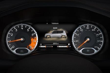 Jeep Renegade 2.0 Multijet, Rundinstrumente, Infotainment