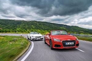 Audi TT 2.0 TFSI und Mercedes SLC 300 im Vergleich