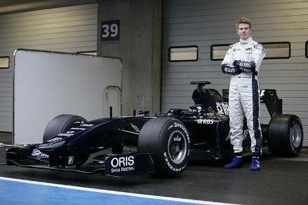 Zum Auftakt durfte Testpilot Nico Hülkenberg den FW31 steuern.