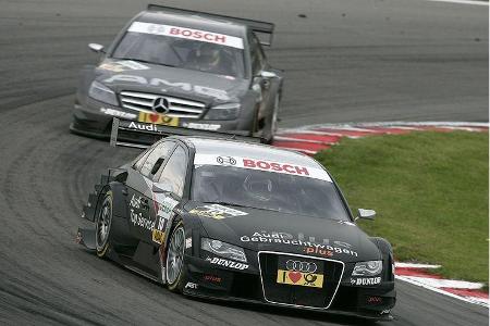 In einem spannenden Rennen konnte der Audi-Pilot Di Resta in Schach halten ...