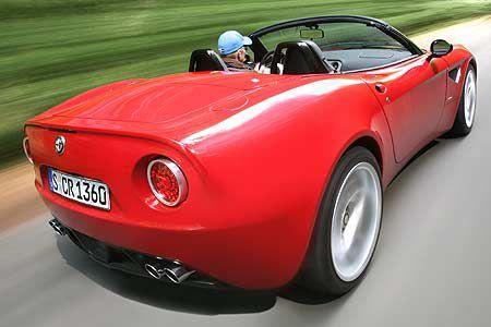 Der 8C Spider entstand als Star für den Concours Elegance in Pebble Beach im Herbst 2005.