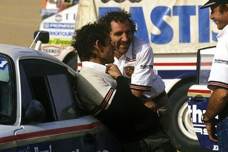 Jackie Ickx (links) und Rene Metge im Gespräch.