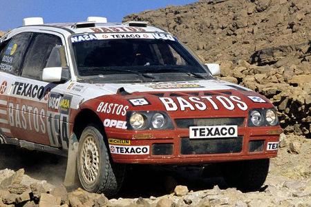 1986: Guy Colsoul auf Allrad Kadett.