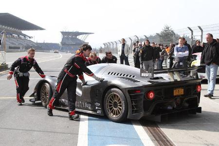 Ferrari P4/5 Competizione, Boxengasse