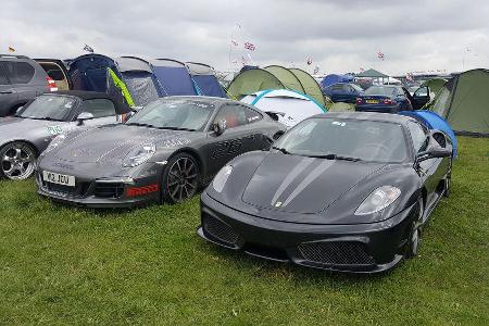 Ferrari F430 Scuderia - Porsche 911 Carrera 4S - Carspotting - 24h-Rennen Le Mans 2016