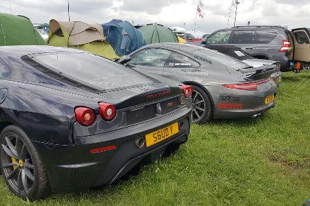 Ferrari F430 Scuderia - Porsche 911 Carrera 4S - Carspotting - 24h-Rennen Le Mans 2016