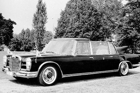 Der Papst-Mercedes 600 aus dem Jahr 1965.