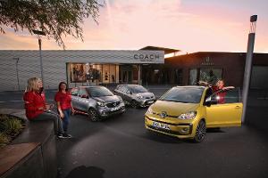 Kia Picanto 1.2, Smart Forfour 0.9, VW Up 1.0 TSI, Frontansicht