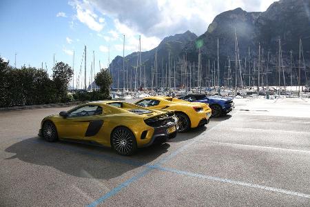 Ferrari 488 Spider, Lamborghini Huracn Spyder, McLaren 675LT Spider