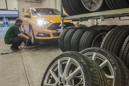 Sommerreifen-Test 2016, Reifengre 235/40 R18 Y, Ford Focus ST, Test