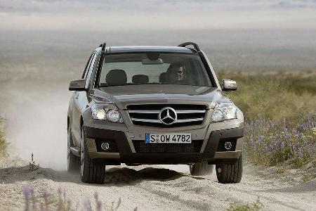 Meist wird der GLK auf Asphalt rollen. Eigentlich schade, denn er ist ein talentierter Geländegänger.