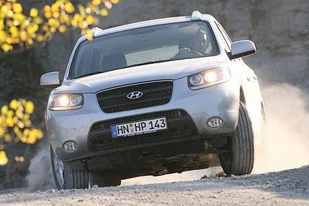 Hyundai Santa Fe : Zum Test trat der Santa Fe in der fünfsitzigen Top-Version GLS 4WD an.