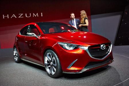 Mazda 2 Hazumi, Messe, Genf, 2014, Sitzprobe, Jochen Knecht