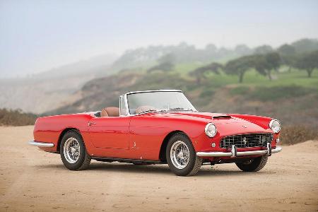 1961er Ferrari 250 GT Cabriolet Serie zwei mit Pininfarina-Karosserie.