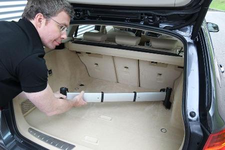 BMW Dreier Touring, Kofferraum, Aluschiene