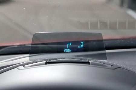 Mazda 3 Skyactive G 120, Scheibenprojektion