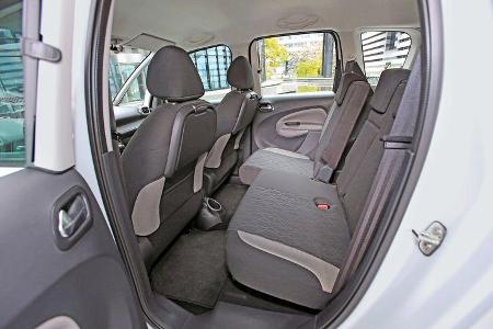 Citroën C3 Picasso HDi 90, Rücksitze