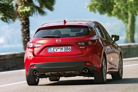 Mazda 3 Skyactiv G 120, Heckansicht