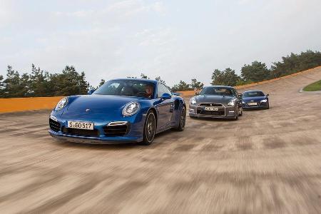 Porsche Turbo S, Nissan GT-R, Audi R8 Porsche Turbo S, Nissan GT-R, Audi R8