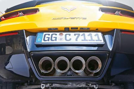 Corvette C7 Stingray, Endrohre, Auspuff