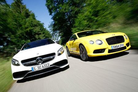 Bentley Continental GT V8 S, Mercedes S 63 AMG 4Matic Coupé