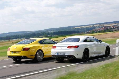 Bentley Continental GT V8 S, Mercedes S 63 AMG 4Matic Coupé