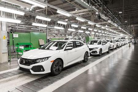 09/2016 Honda Civic Hatchback 16.9.2016 8.00 Uhr Sperrfrist Produktion Fertigung Swindon