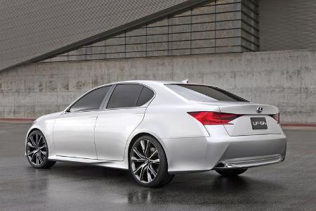 Lexus GS Hybrid, Seitenansicht, Bremslicht, Seite Lexus GS Hybrid, Seitenansicht, Bremslicht, Seite