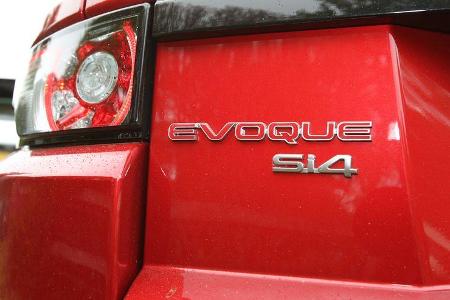 Range Rover Evoque 2.0 Si4, Rücklicht, Schriftzug, Typenbezeichnung