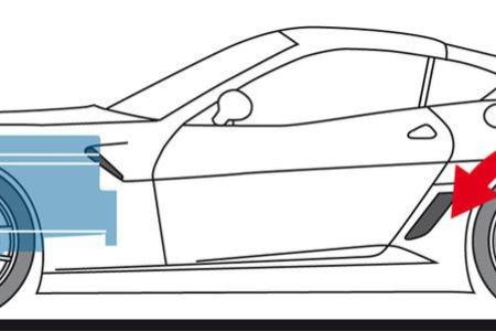 Ferrari 599 GTO, Zeichnung