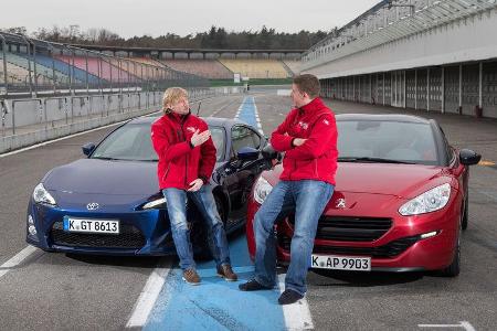 Toyota GT86, Peugeot RCZ, Frontansicht
