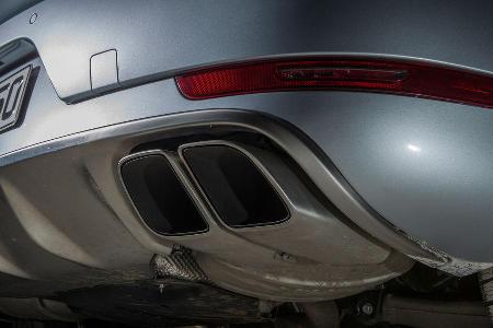 Porsche Macan Turbo, Auspuff, Endrohre