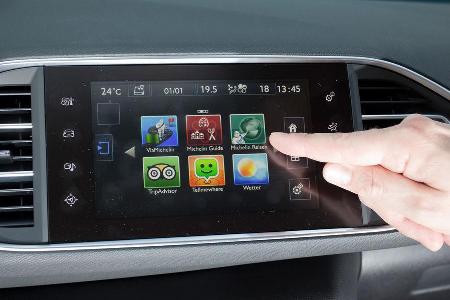 Peugeot 308 125 THP, Monitor, Bordcomputer
