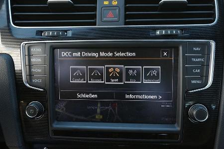 VW Golf GTI, Navi, Bildschirm