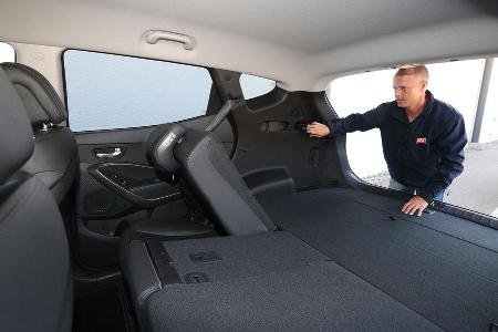 Hyundai Santa Fe 2.0 CRDi 2WD, Fondsitz, Umklappen