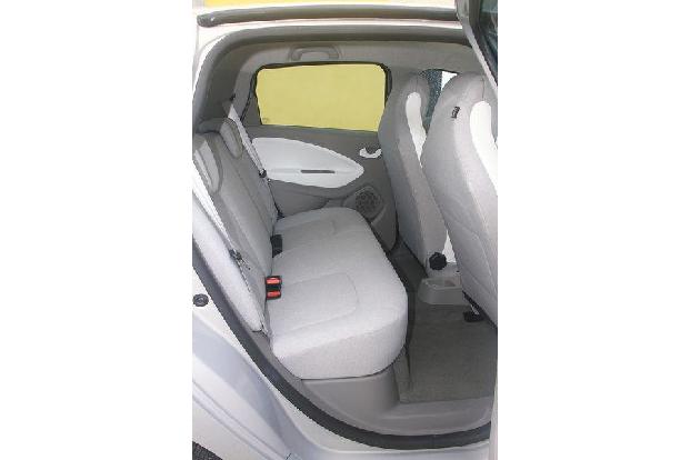 Renault Zoe, Fond, Rckbank