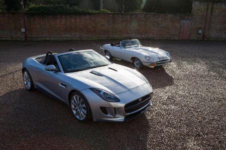 Jaguar E-Type, Jaguar F-Type, Seitenansicht