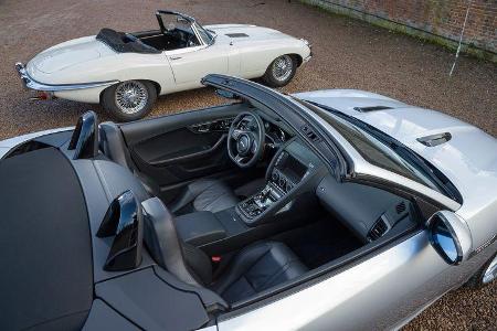 Jaguar E-Type, Jaguar F-Type, Seitenansicht
