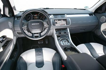 Range Rover Evoque 2.2 SD4 Dynamic, Cockpit, Lenkrad