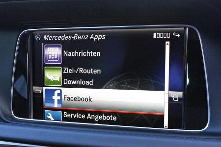 Mercedes E-Klasse, Navi, Monitor, Anzeige
