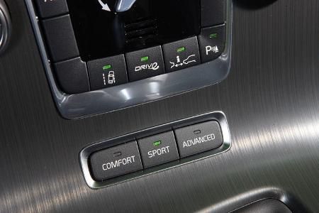 Volvo V60 Drive, Fahreinstellung, Detail, Schaltknöpfe