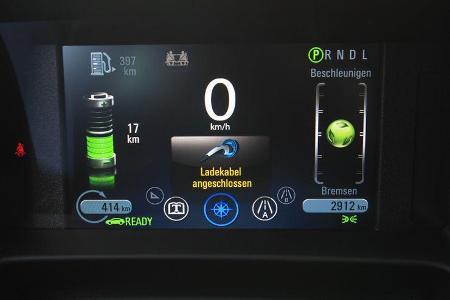 Opel Ampera, Bildschirm, Ladekabel