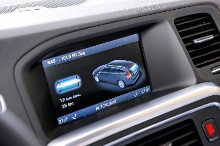 Volvo V60 Plug-in-Hybrid, Bildschirm, Ladezustand