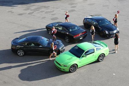 Muscle-Cars,verschiedene Modelle