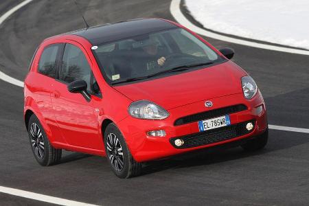 Fiat Punto 0,9 Twinair Start&Stopp Easy, Front, Kurve
